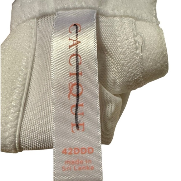 Cacique Cotton Boost Plunge Bra 42 DDD - Picture 7 of 8